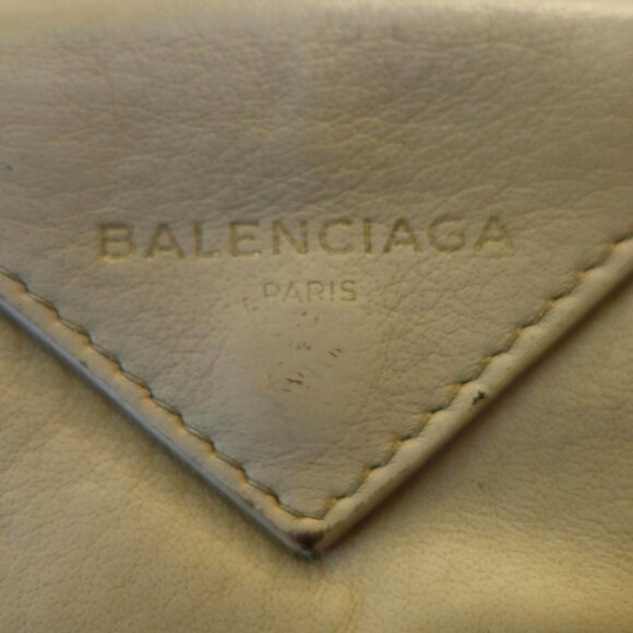 Two Balenciaga Blush Papier Mini + Tan mini mini Papier Leather Wallets - Picture 9 of 11